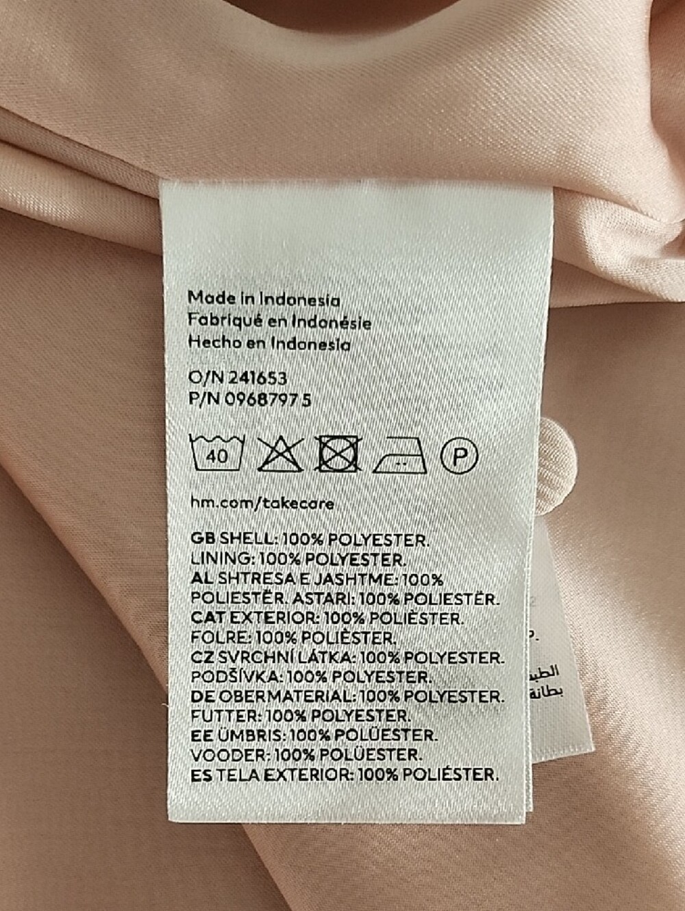 H&M Blush Pink Halter Midi Dress - Picture 4 of 6